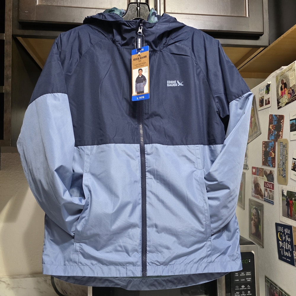 Eddie Bauer 3 In 1 Insulated  Blue Jacket Youth Boys 14/16